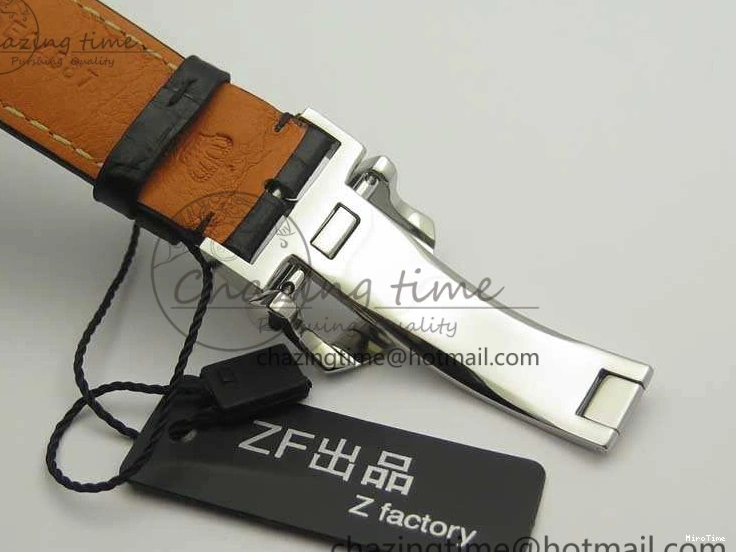 MIROTIME 0116 Breathable Da Vinci IW393402 SS ZF 1:1 Best Edition Blue Dial On Black Leather Strap A 7211